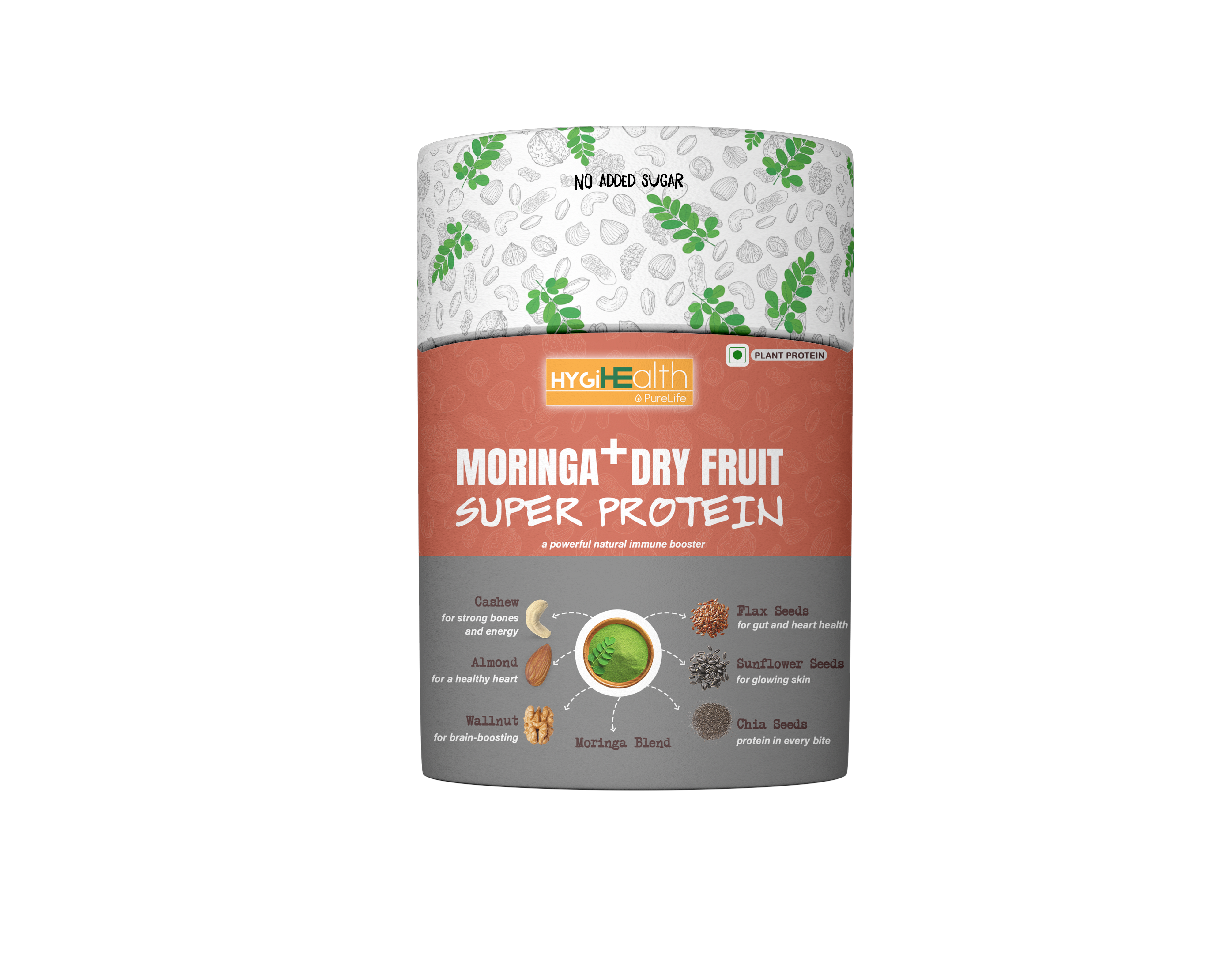 Moringa + Dry fruits super protein powder Thumbnail 2
